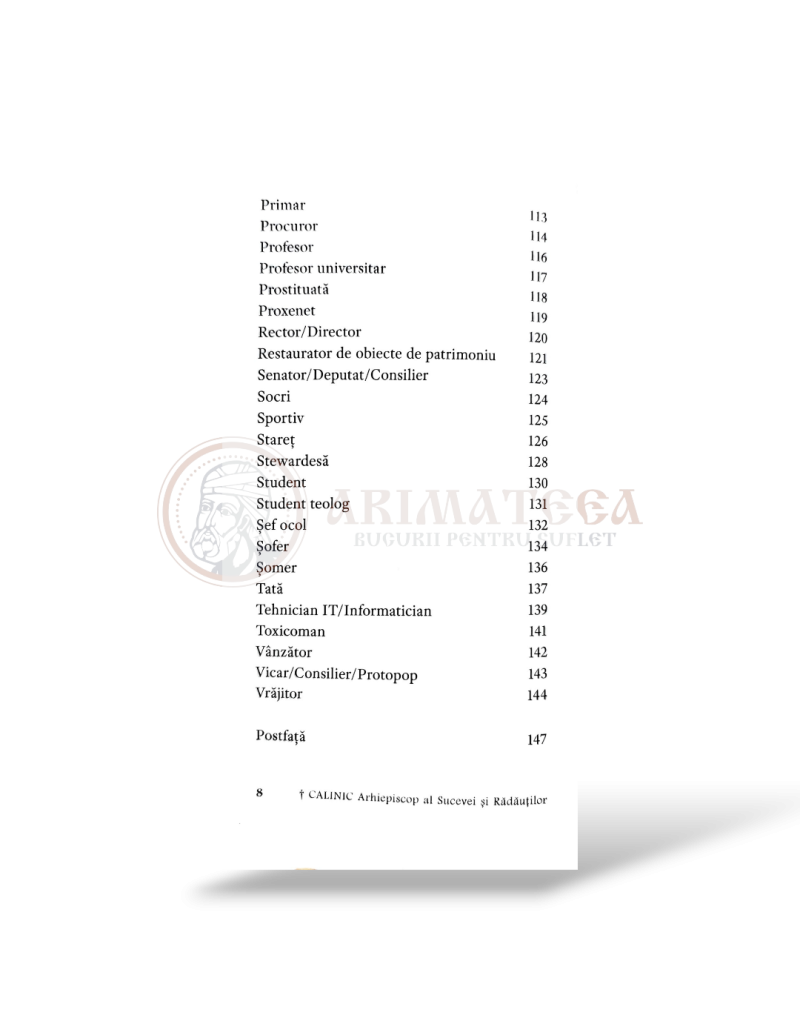 Îndreptar de spovedanie 86 de tipologii IPS Calinic Arhiepiscop al