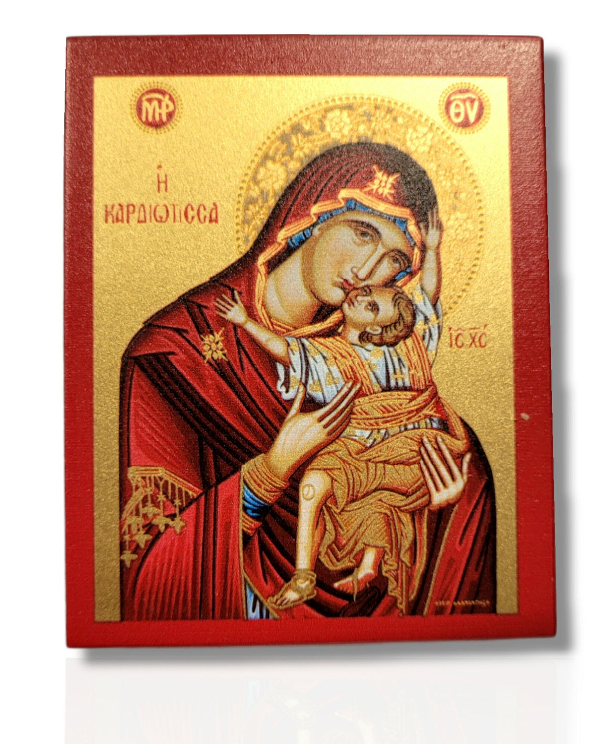 Icoană serigrafiată 903 - Maica Domnului Dulcea Sărutare