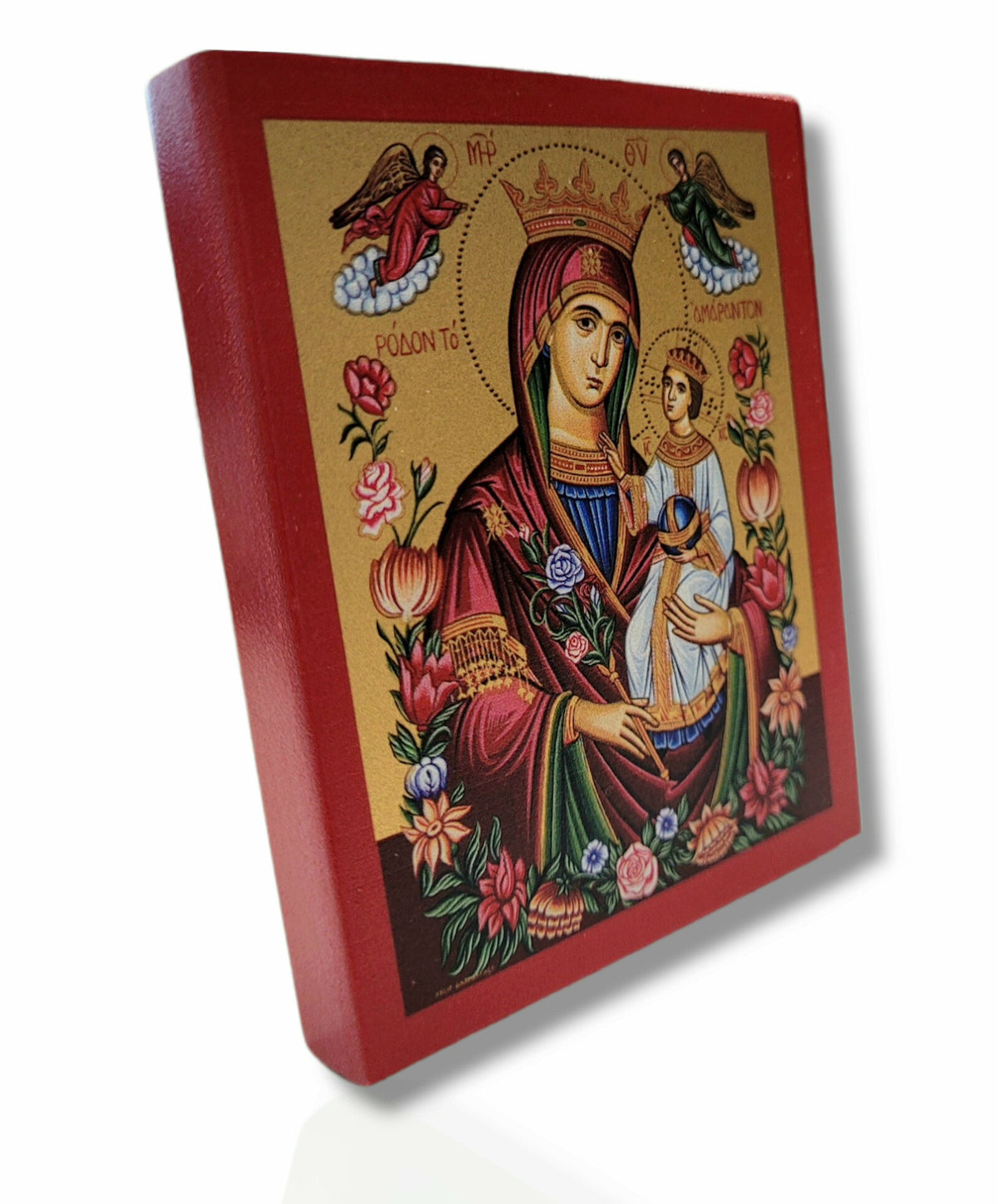 Icoană serigrafiată 903 - Maica Domnului ,,Floarea Nepieritoare”