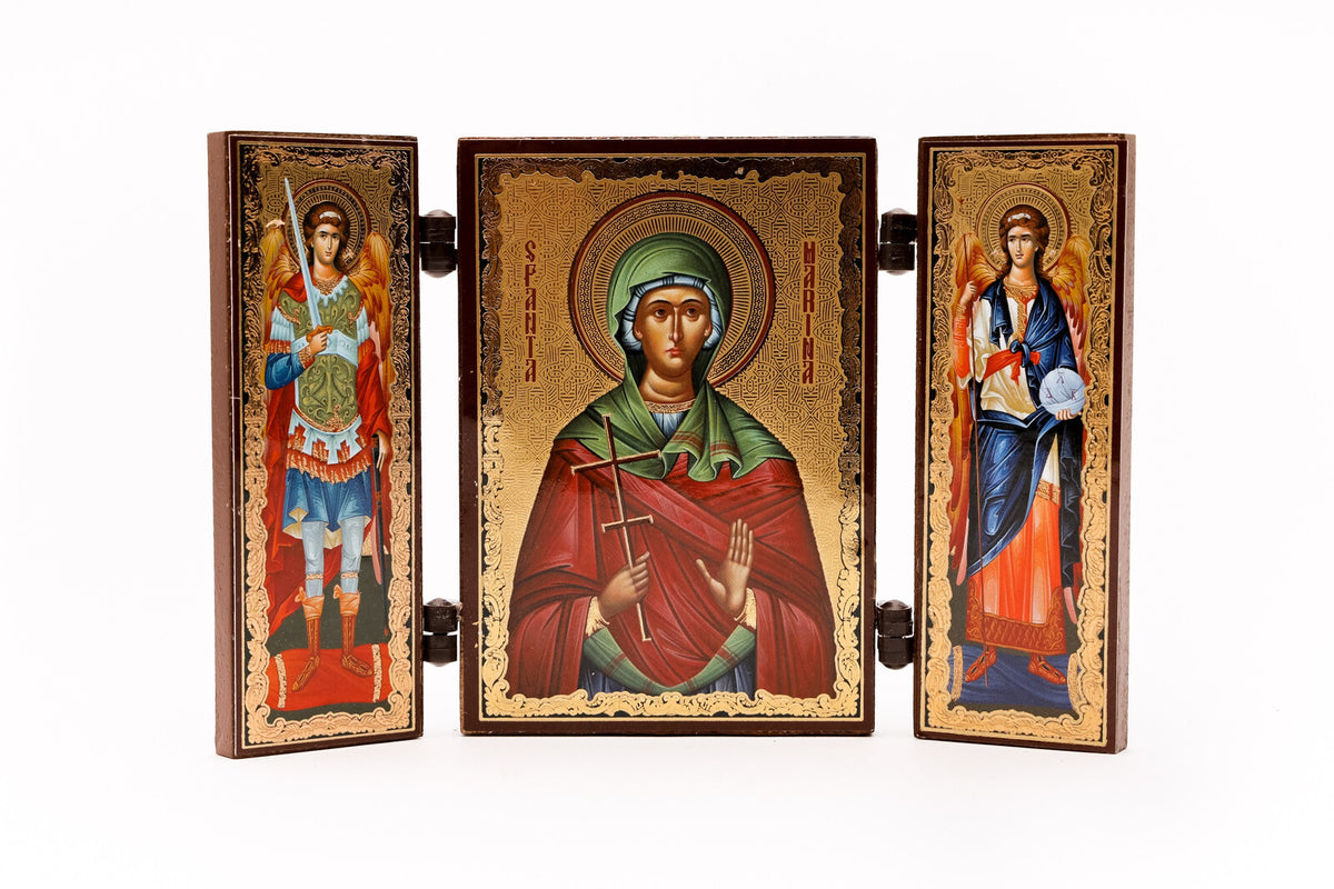Triptic MDF 9cm X 13cm - Sfânta Marina