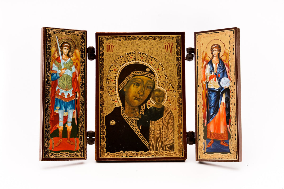 Triptic MDF 9cm X 13cm - Maica Domnului II