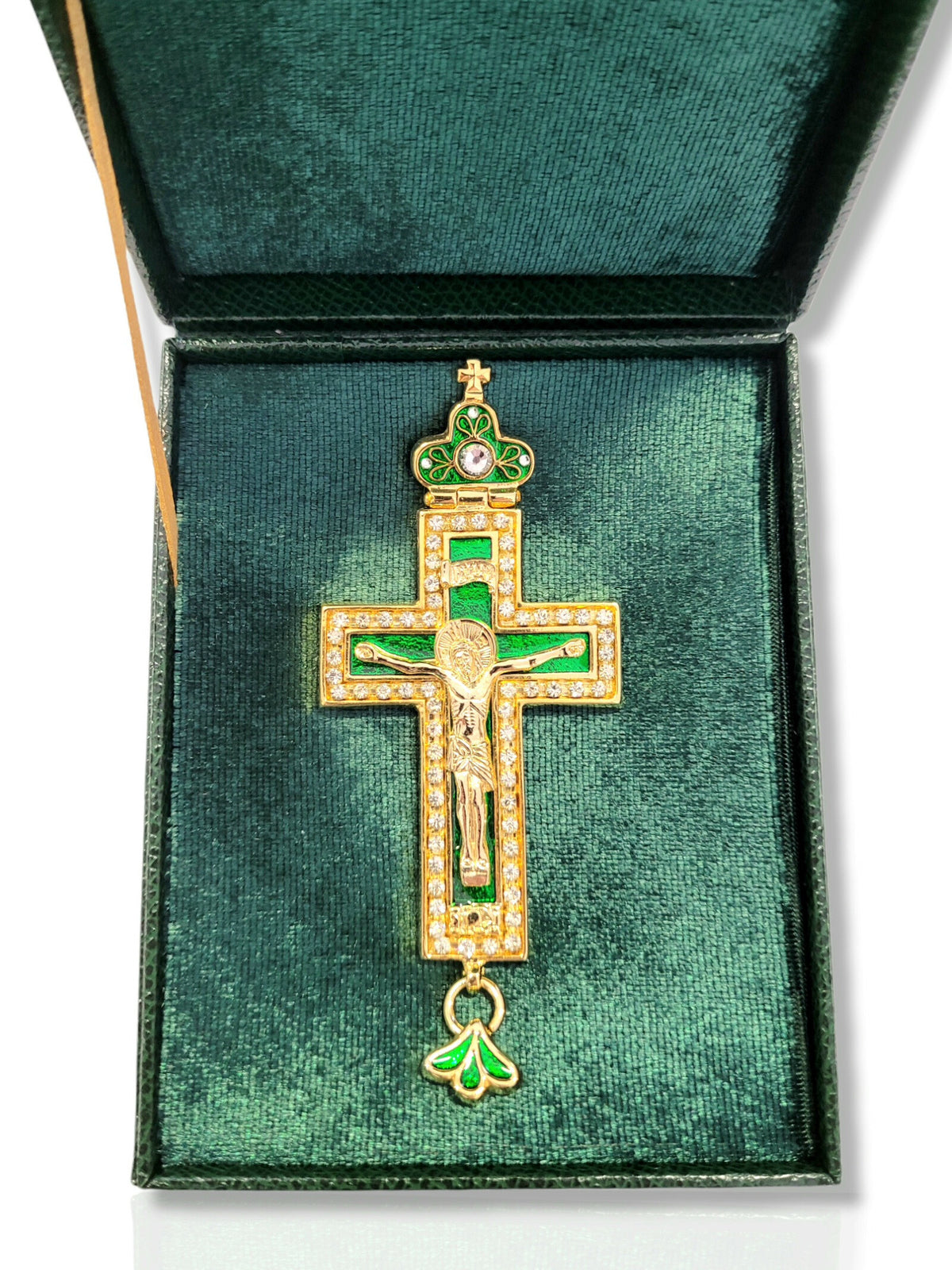 Cruce pectorală verde KS-163N