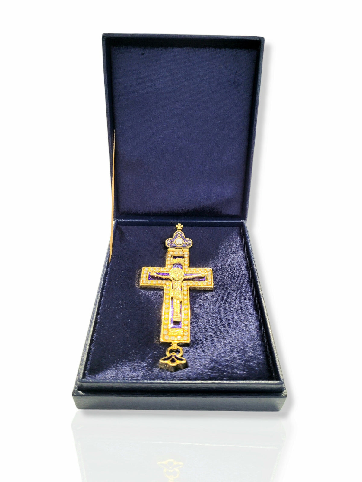 Cruce pectorală albastră KS-163N