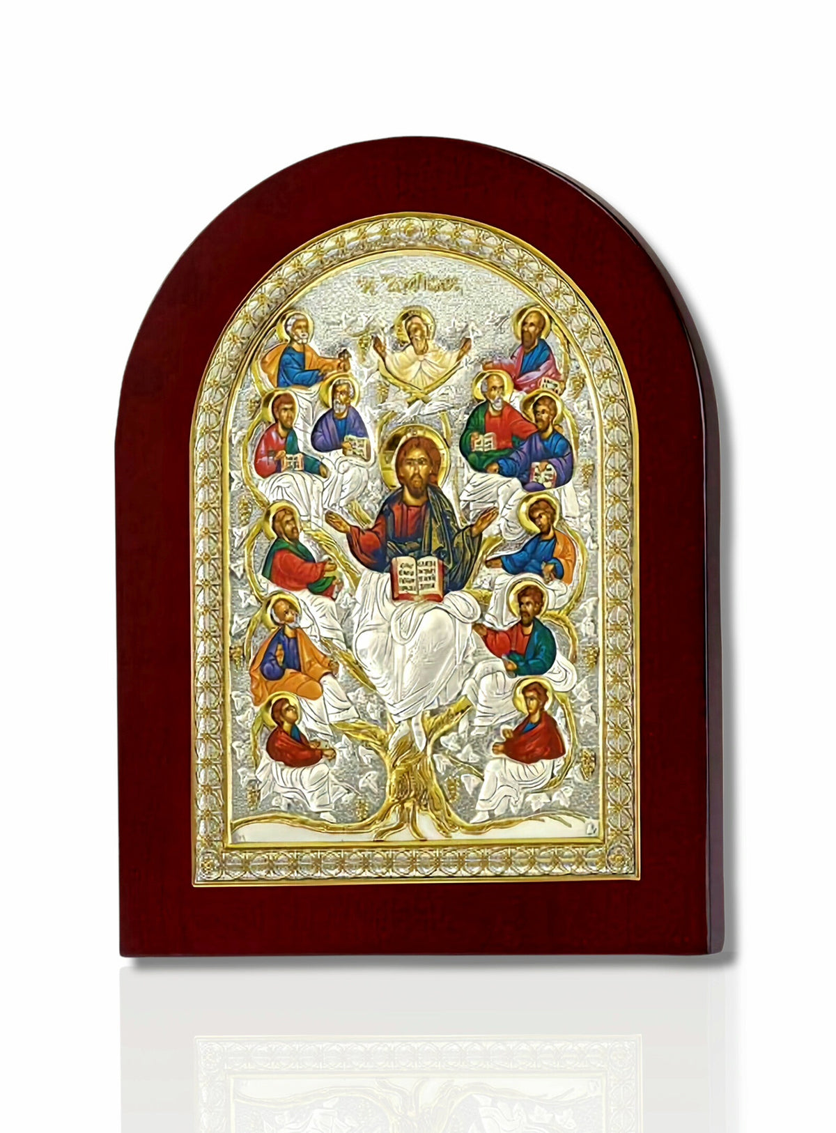 Icoană argintată - Iisus Hristos Pomul Vieții (MB/E1200AX)
