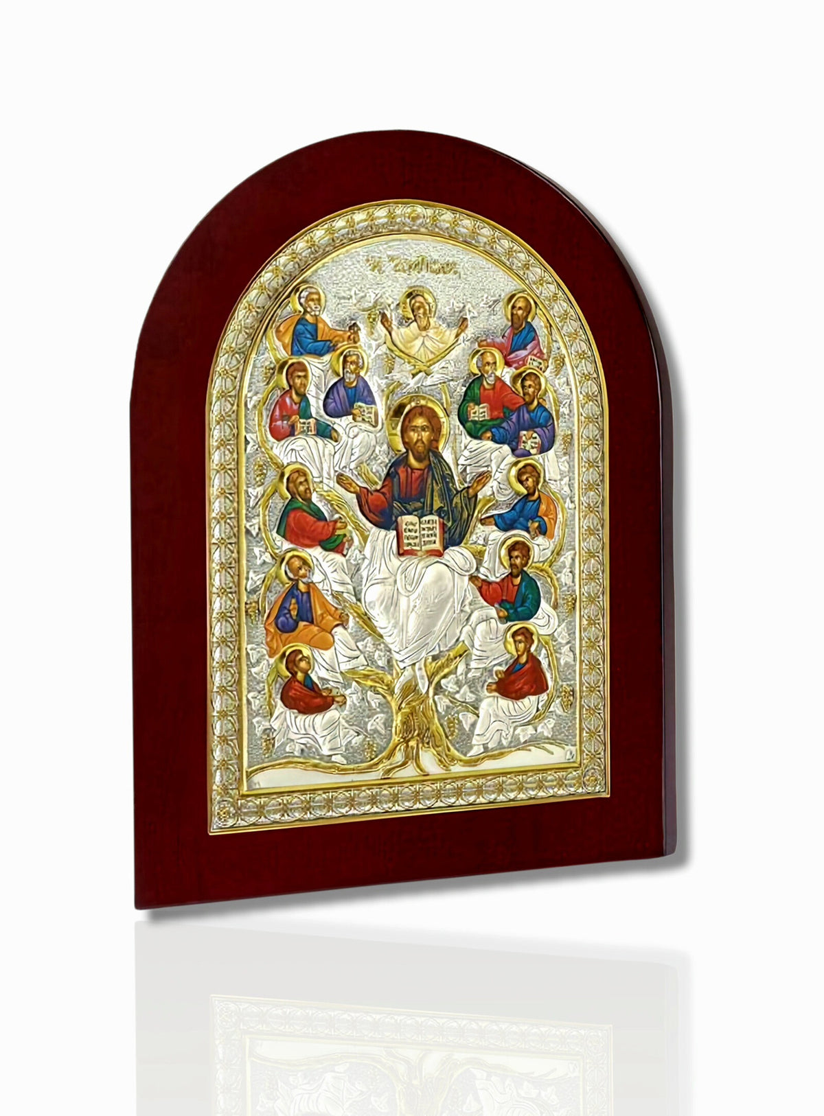 Icoană argintată - Iisus Hristos Pomul Vieții (MB/E1200AX)
