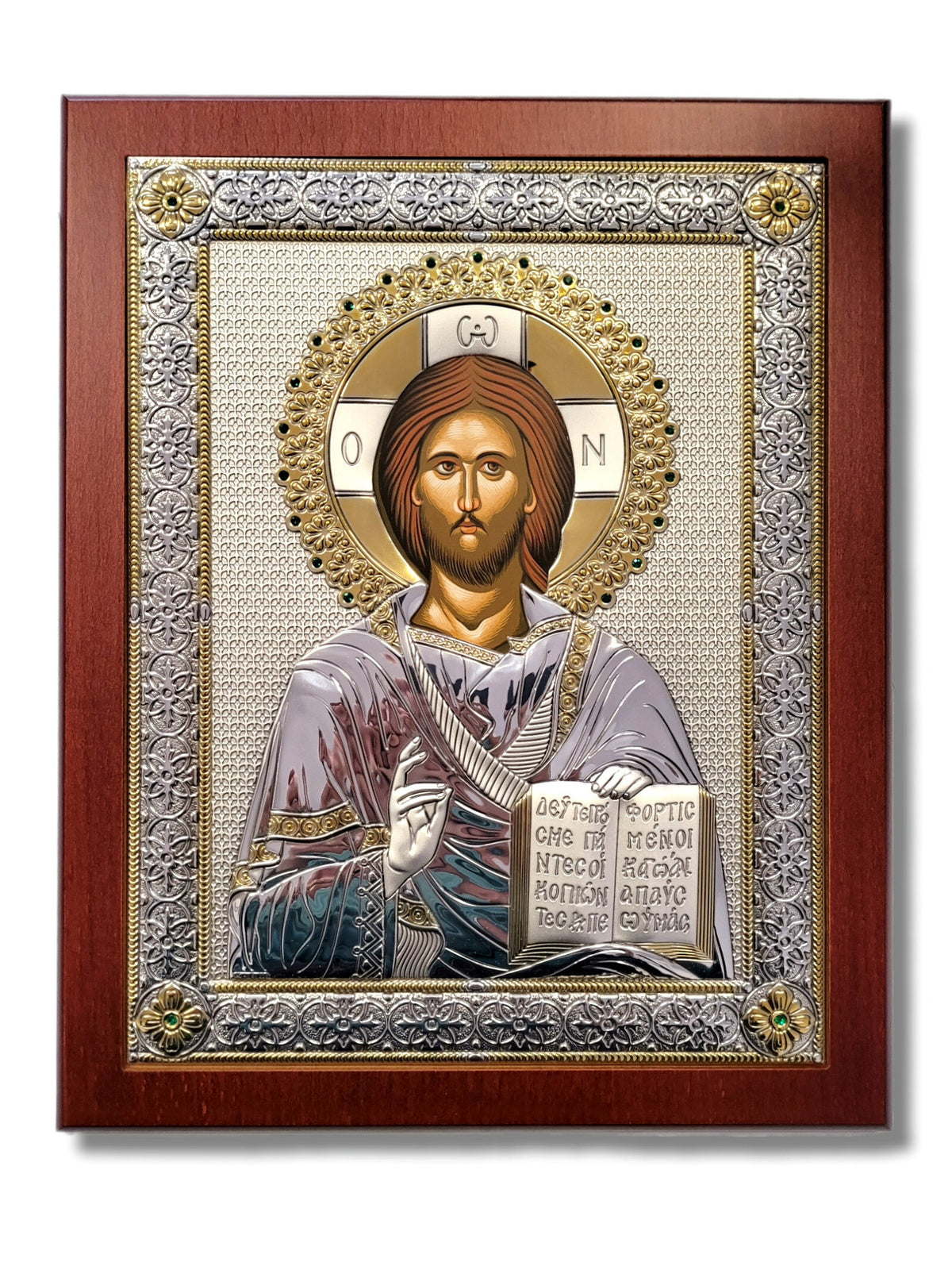 Icoană aurită și argintată - Iisus Hristos 31-TR-NO.4