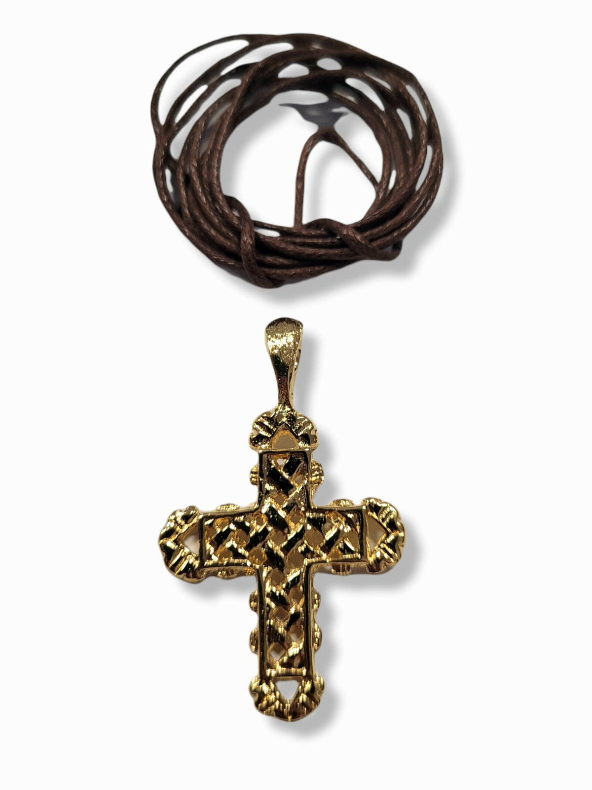 Cruciuliță alamă aurită - 64224
