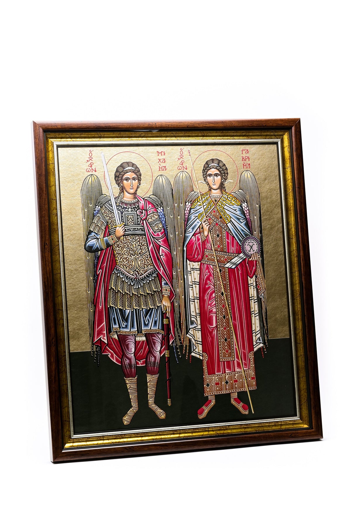 Icoană serigrafiată G - Sf. Arhangheli Mihail și Gavriil