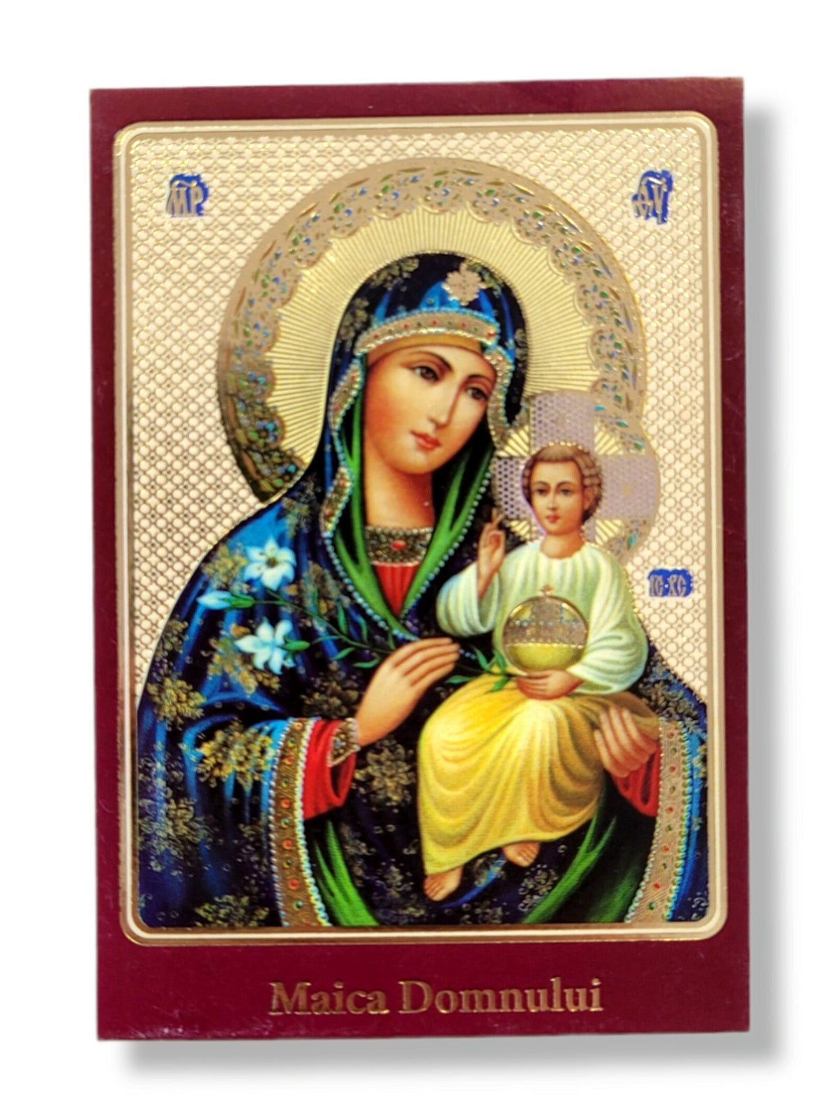 Iconiță laminată - Maica Domnului
