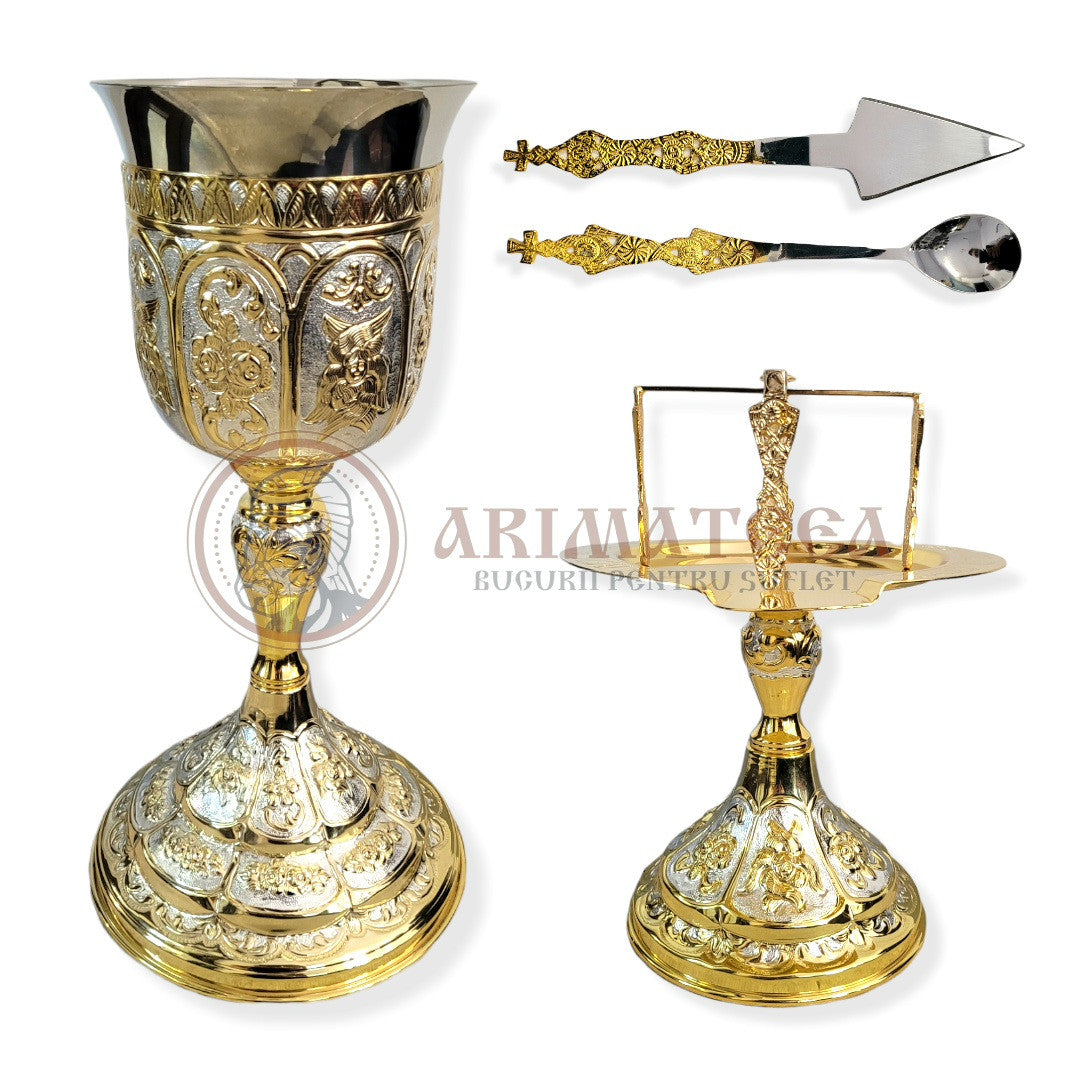 Set Sfinte Vase 2l în două culori (Aurite, Nichelate) - 4826