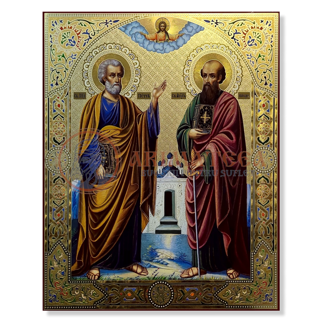 Icoană pal 30x40 - Litografie - Sf. Ap. Petru și Pavel