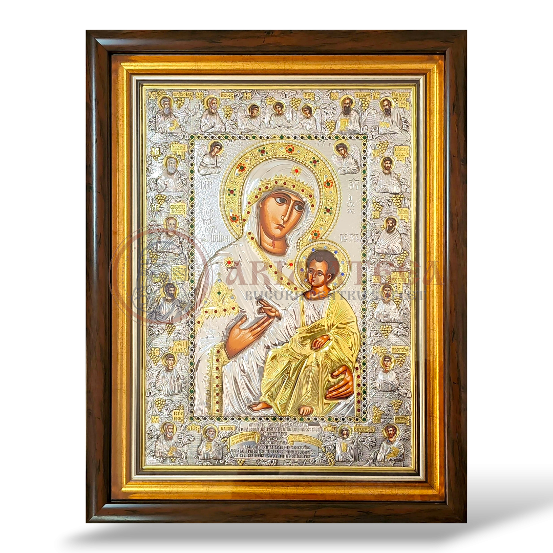 Icoană Argintată 43x58cm - Maica Domnului (M80-KP-S)