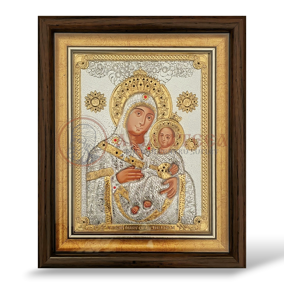 Icoană Argintată 24x30cm - Maica Domnului Betleemita (ME509/KP)
