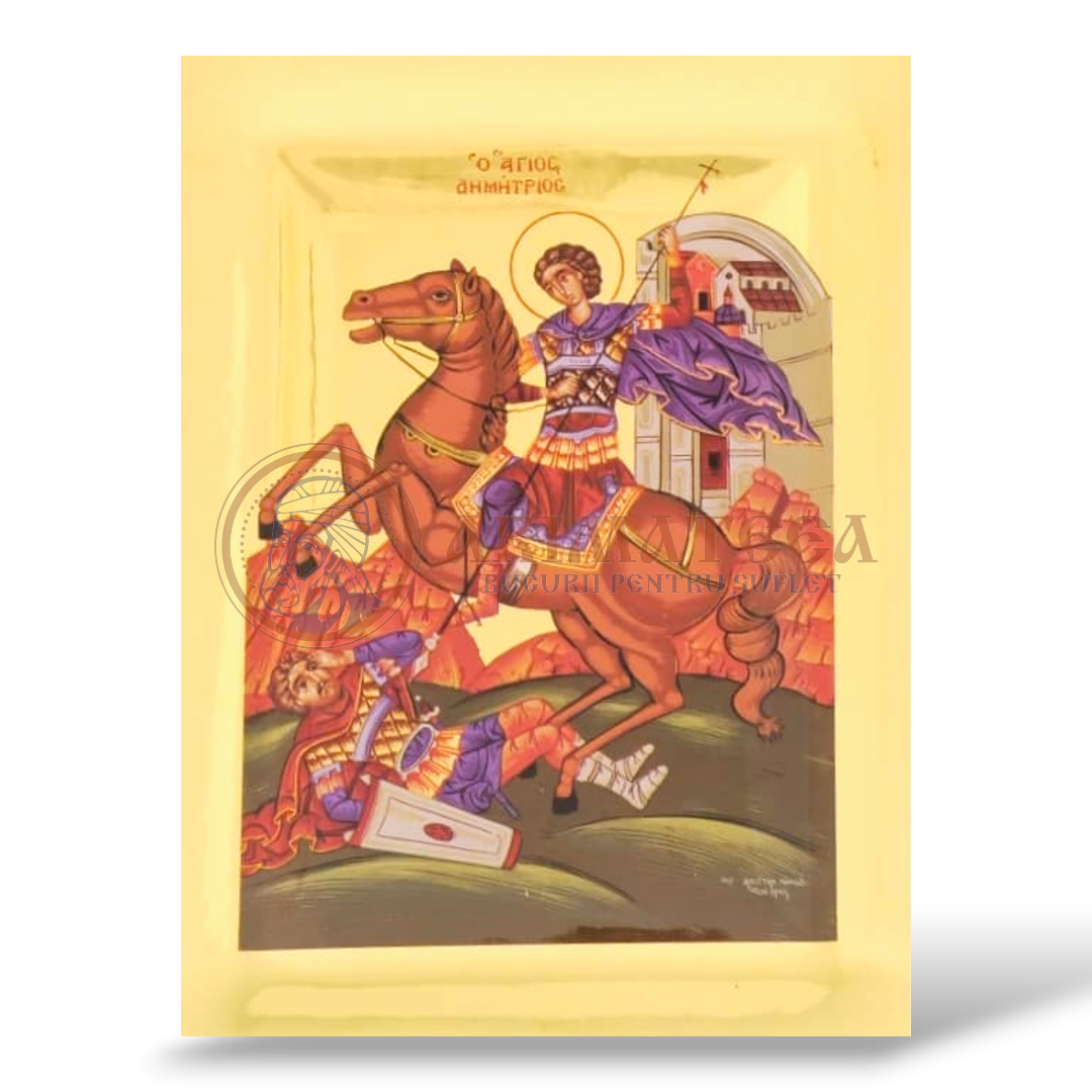 Icoană Aurită 20x26 - Sf. M. Mc. Dimitrie MG2