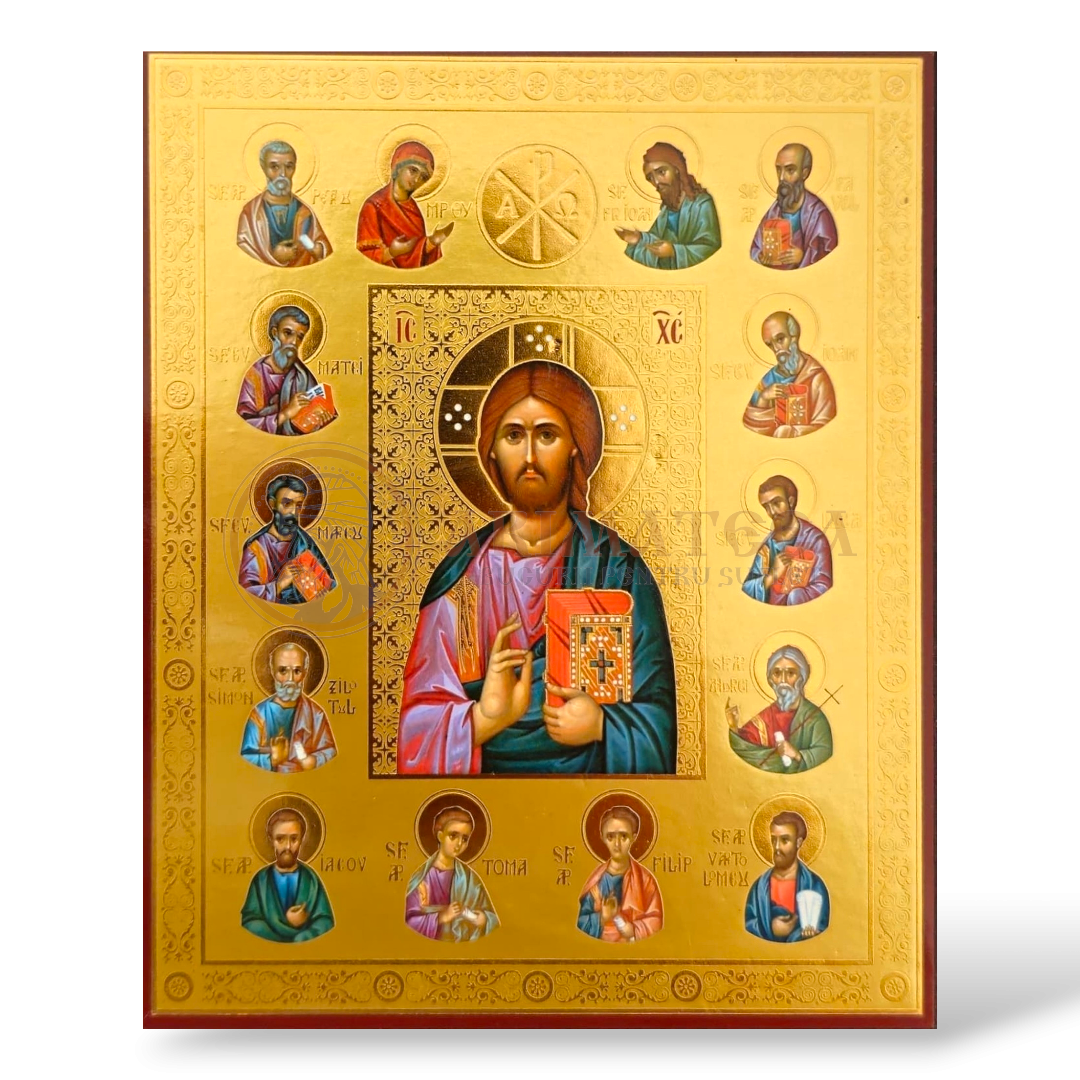 Icoană MDF 11x13 cm - Iisus Hristos II
