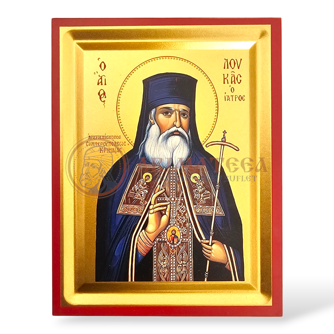Icoană serigrafiată 906, 19x15,5 cm - Sf. Luca al Crimeei