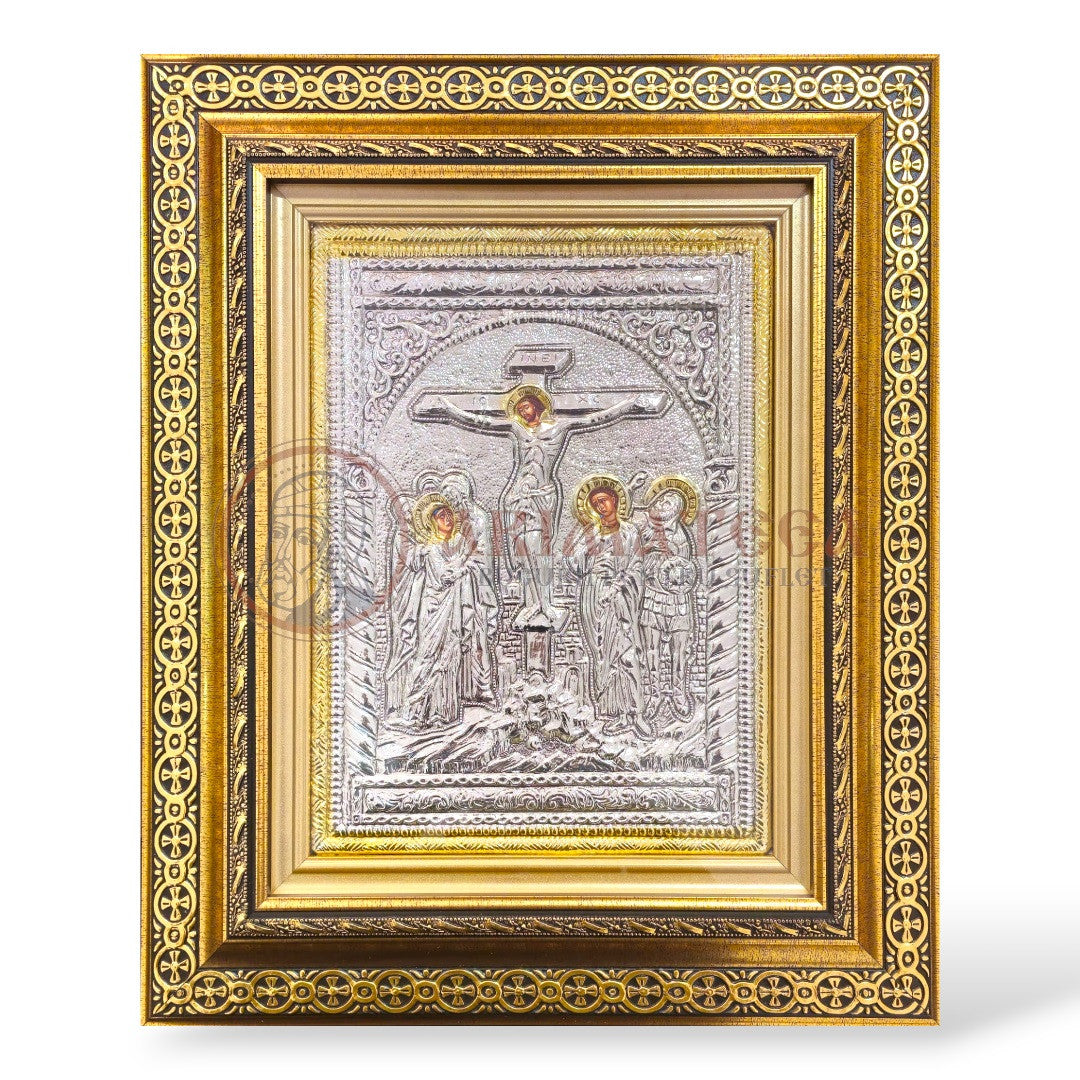 Icoană în ramă 40x50 - Răstignirea Domnului (800-925)
