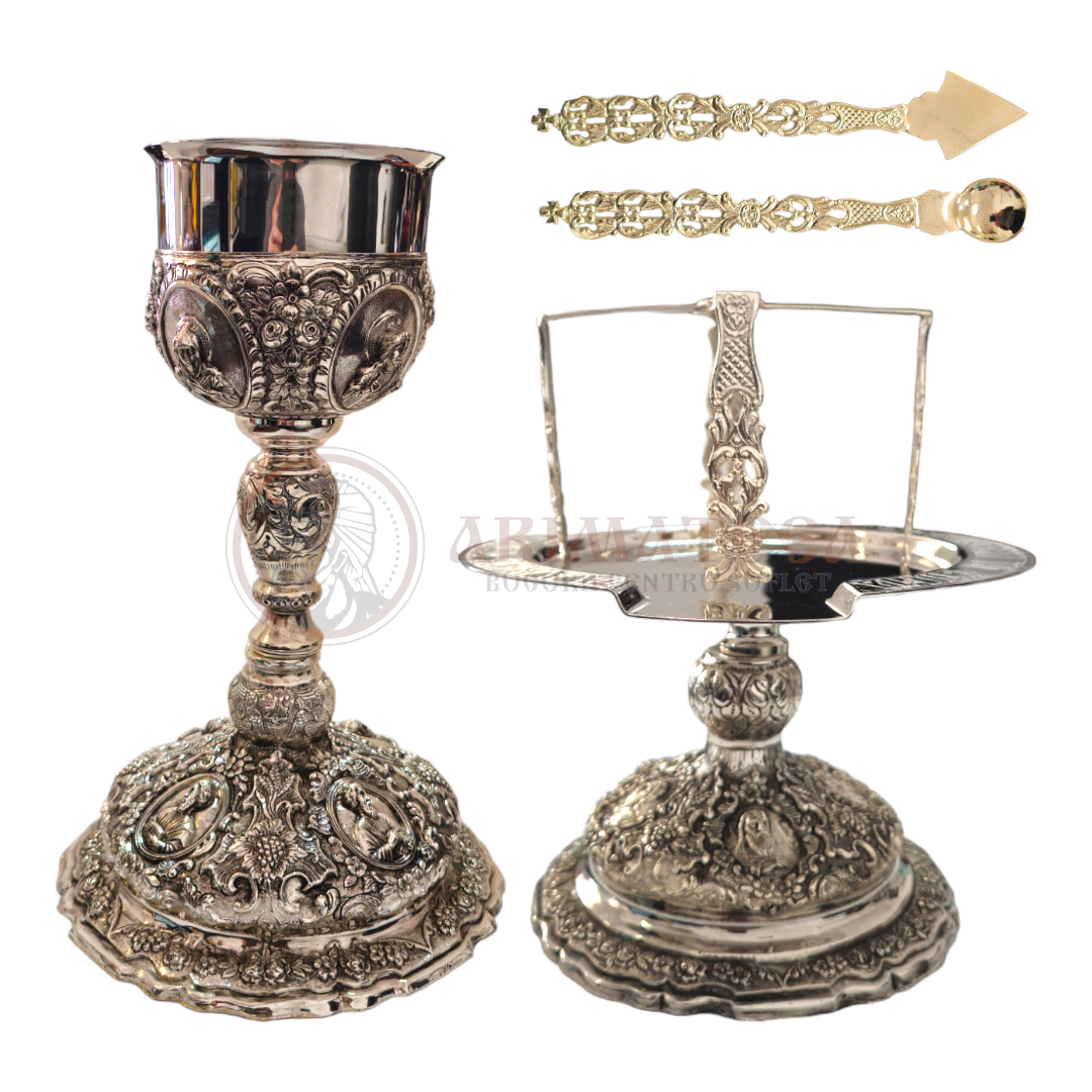 Set de Sfinte Vase, Sculptat și Argintate 1L (45102)