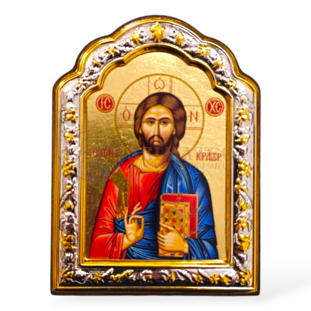 Icoană lemn ovală 300, 8x10 - Iisus Hristos II (41470)