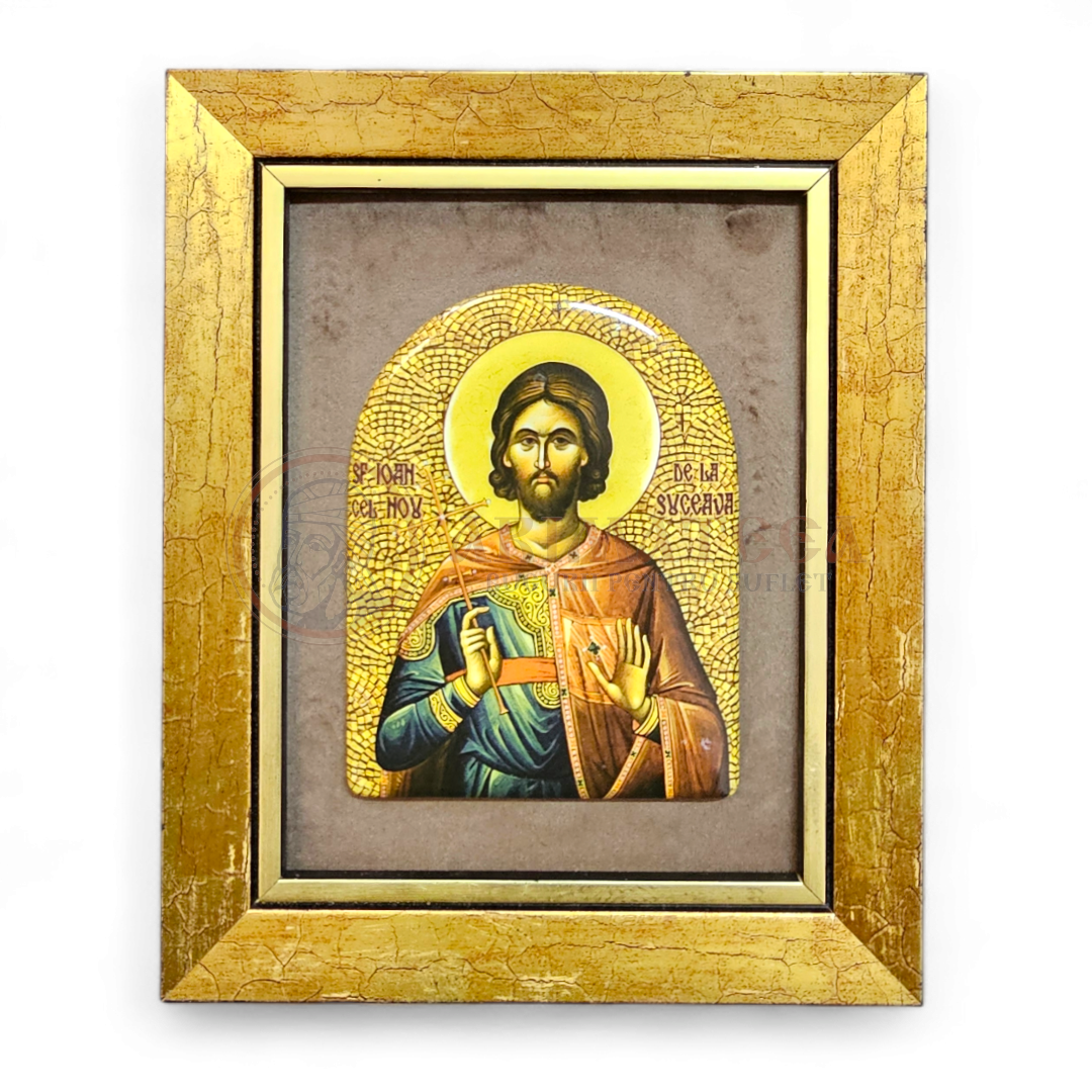 Icoană Sf. M. Mc. Ioan cel Nou de la Suceava - Porțelan Cupolă (52124)