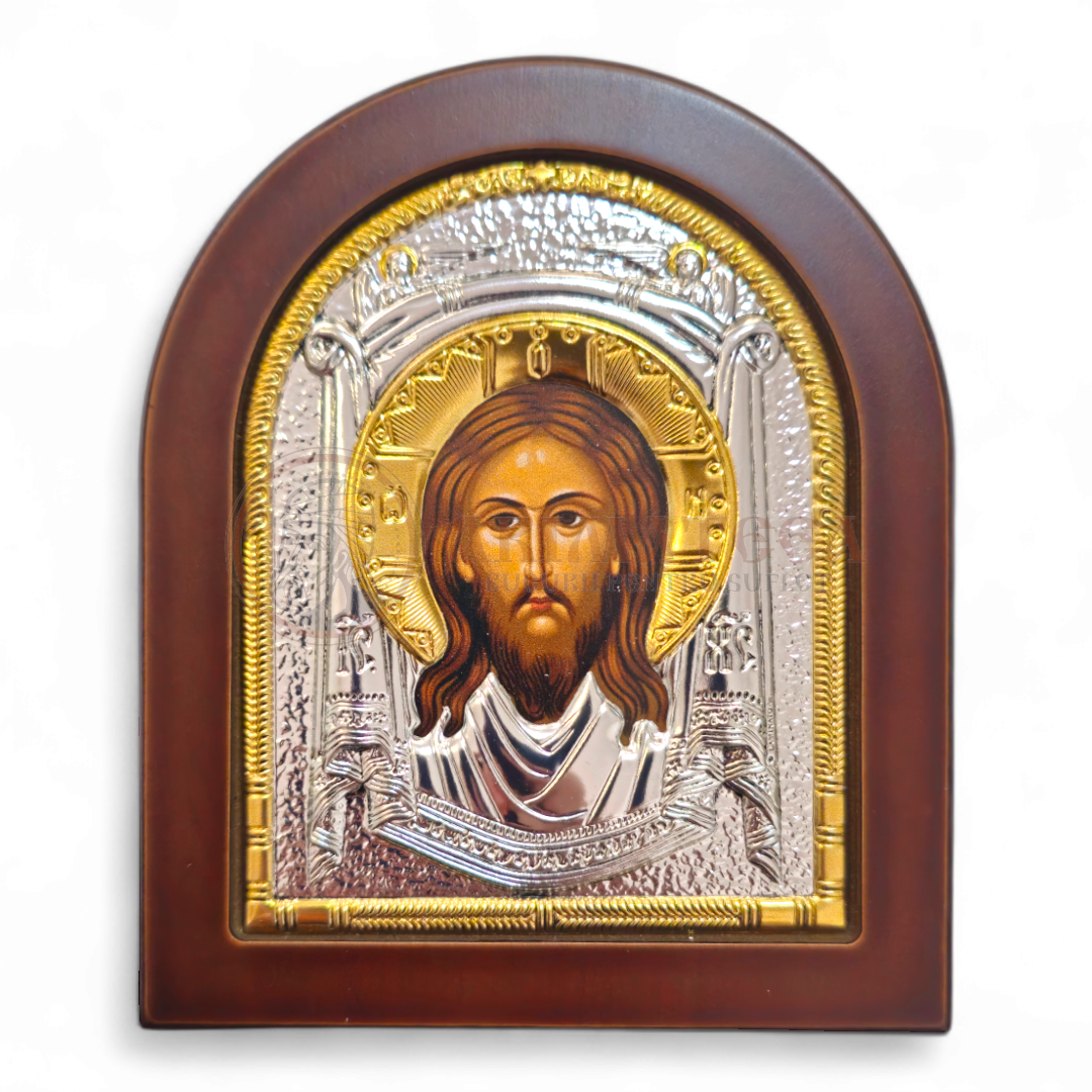 Icoană Argintată 13x11cm - Mahrama Mântuitorului (ME30XD)