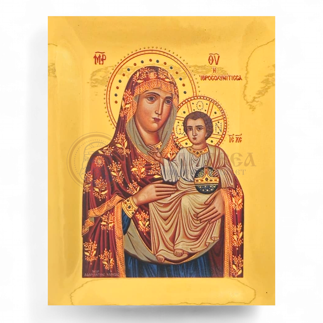 Icoană Aurită 12.5x10.5 - Maica Domnului VIII