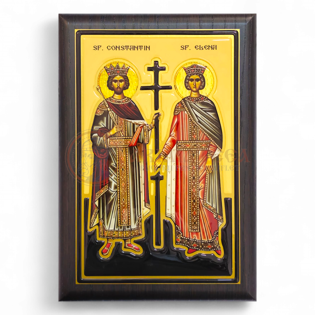 Icoană din Rășină - Sf. Împărați Constantin și Elena (29x20,5)