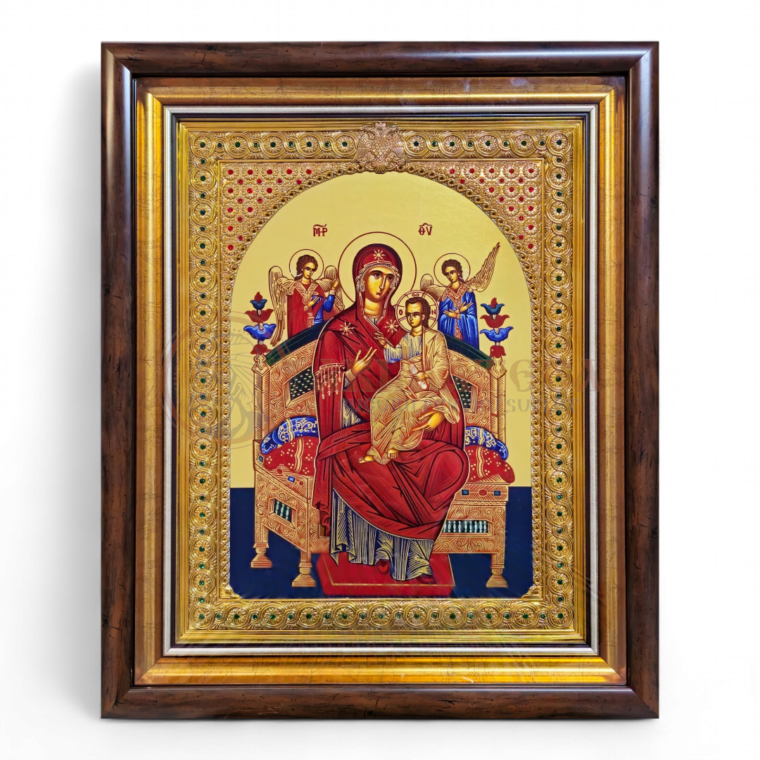 Icoană Argintată 54x44cm - Maica Domnului Pantanassa (41555)
