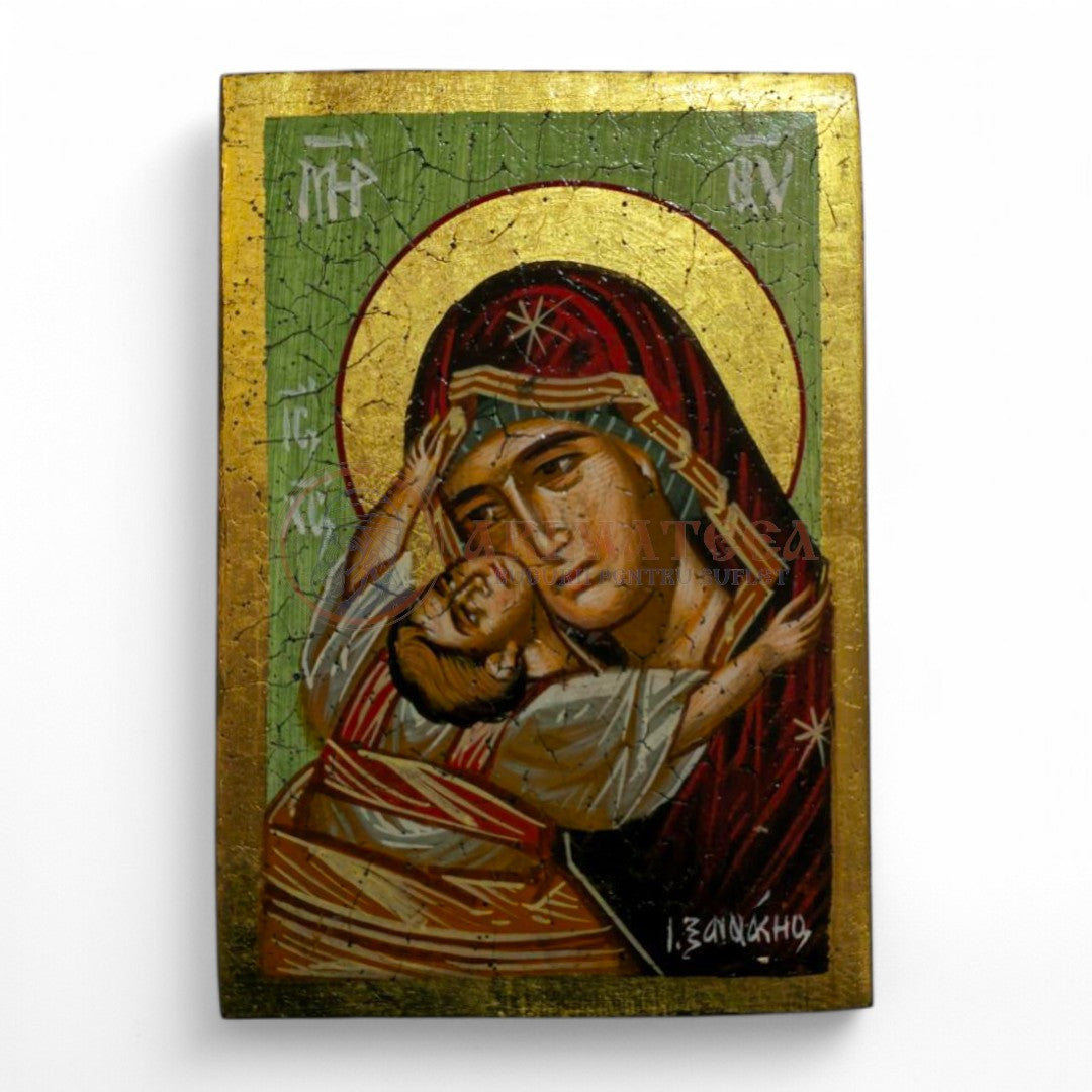 Icoană Pictată și Aurită 035 - Maica Domnului