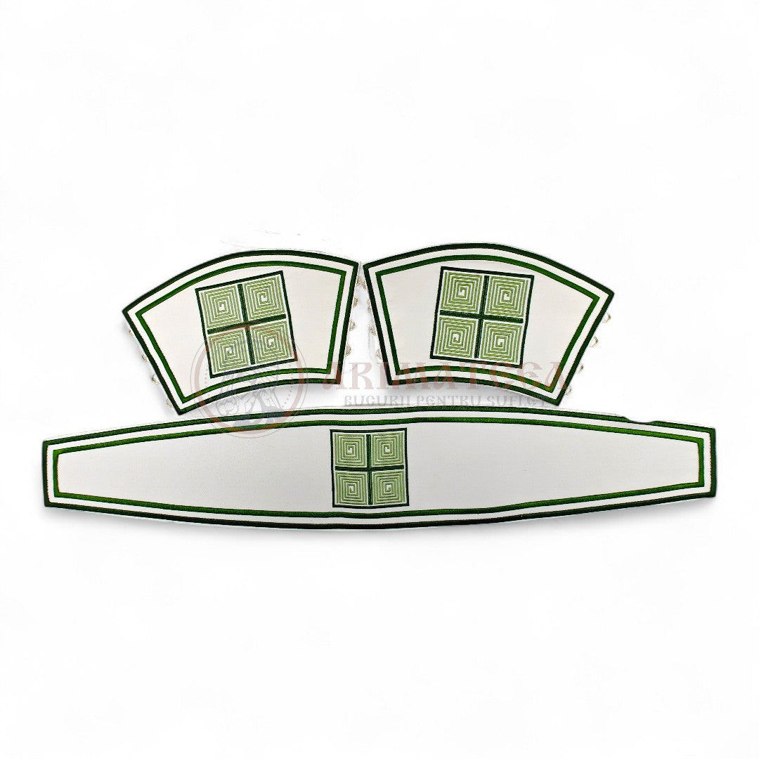 Veșmânt Brodat - Model Damasc (Verde)