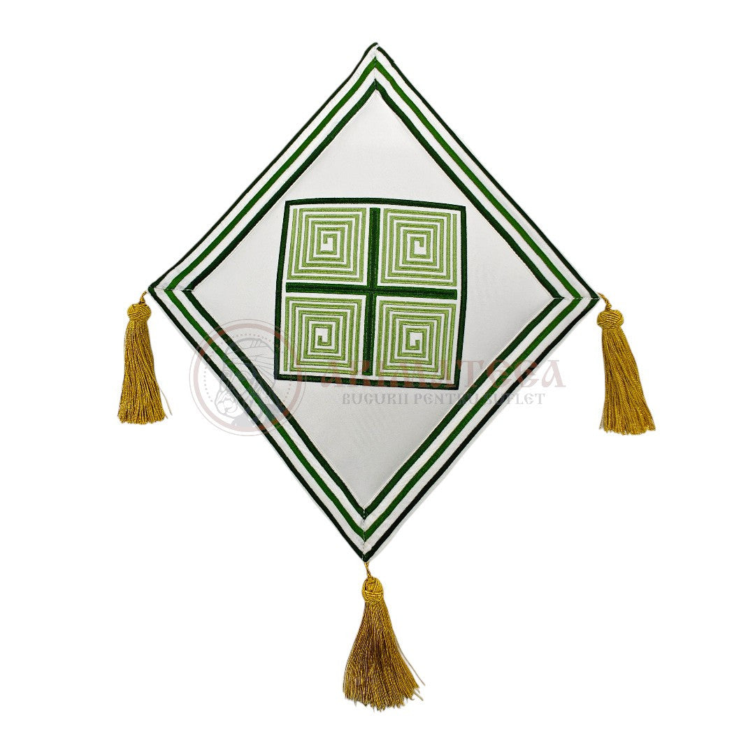 Veșmânt Brodat - Model Damasc (Verde)