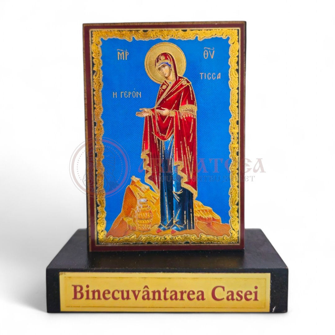 Icoană cu postament. Binecuvântarea casei - Maica Domnului Sporul Casei
