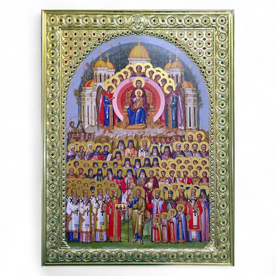 Icoană aurită – Soborul Sfinților Români M0807XS