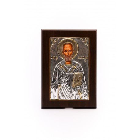 Icoană cu fond aurit - Sf. Ierarh Nicolae ( EKK.168/XE)