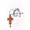 Cruce Stravofor argintată - lemn