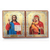 Diptic MDF 18x24 - Iisus Hristos și Maica Domnului (I)