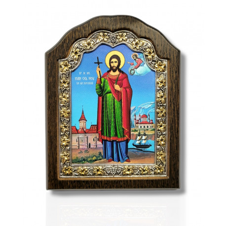 Icoană cu fond aurit - Sf. Ioan cel Nou de la Suceava (EKK.227/1XE)