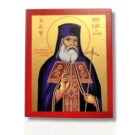 Icoană serigrafiată 903 - Sf. Ierarh Luca, Arhiepiscopul Crimeei