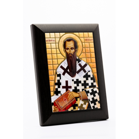 Icoană A4 Mozaic din rășină- Sf. Ierarh Vasile cel Mare