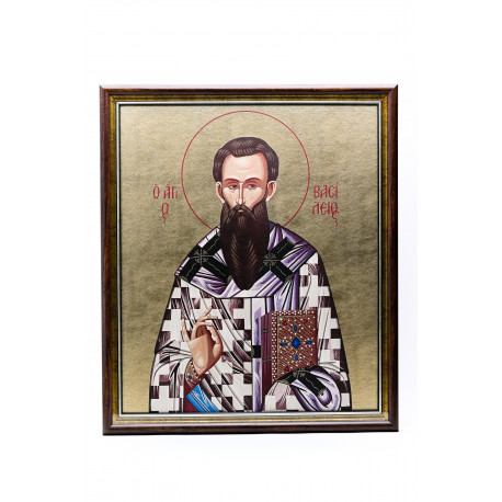 Icoană serigrafiată E 10105 - Sf. Vasile cel Mare