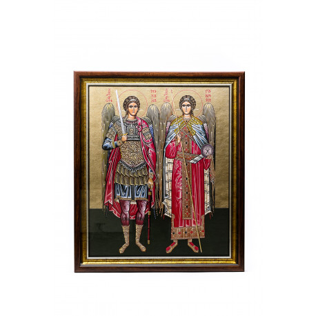 Icoană serigrafiată G - Sf. Arhangheli Mihail și Gavriil