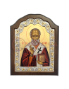 Icoană cu fond aurit -Sf. Ierarh Nicolae (EKK. 227/2XE)