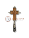 Cruce de Binecuvântare, Sculptată manual - Argintată (13743)