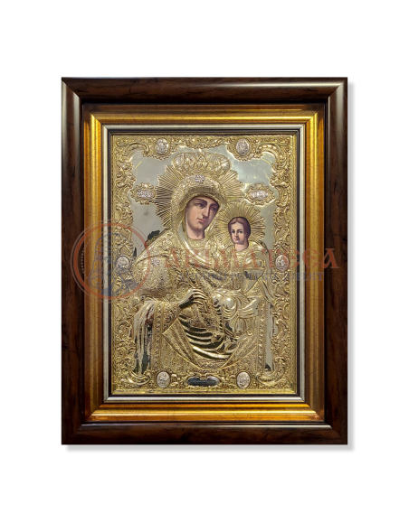 Icoană din Argint - Maica Domnului  (din Biserica ,,Sf. Mare Mucenic Gheorghe”-Suceava)