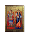 Icoană pal 30x40 - Litografie - Sf. Arhangheli Mihail și Gavriil