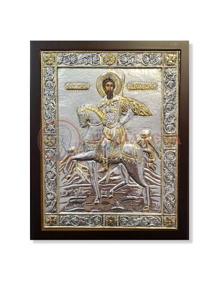 Icoană Argintată - Sf. Teodor (EKK. 914/XE)