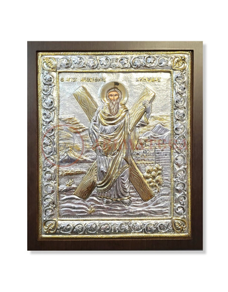 Icoană din Argint - Sf. Ap. Andrei (EKK.838/XE)