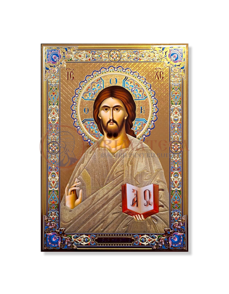 Icoană Pal Relief 21x32 cm - Iisus Hristos