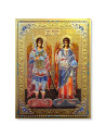 Icoană Pal Relief 21x32 cm - Sf. Arhangheli Mihail și Gavriil