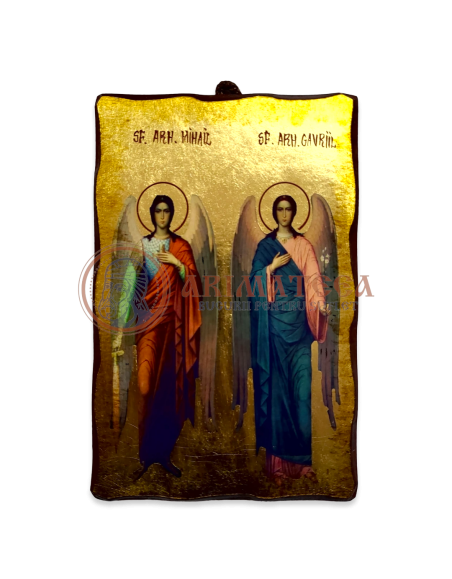 Icoană 15x10 - Sf. Arhangheli Mihail și Gavriil
